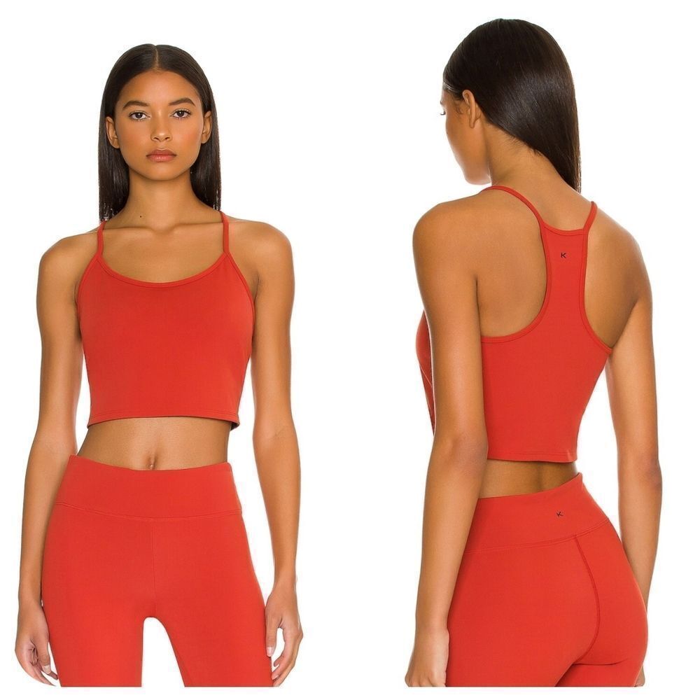 Koral Leah Blackout Sports Bra Rouge Red Sz S NWT